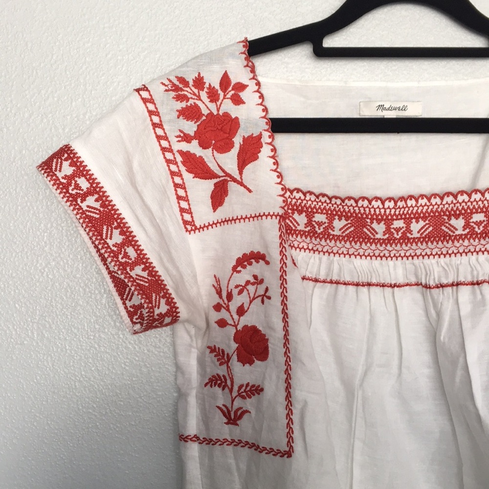 Madewell Embroidered Top
